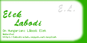 elek labodi business card