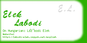 elek labodi business card